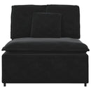 modulopbygget sofacentermodul med hynder 100 cm sort
