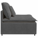 modulopbygget sofacentermodul med hynder 100 cm mørkegrå