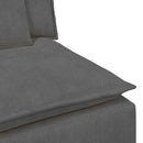 modulopbygget sofacentermodul med hynder 100 cm mørkegrå