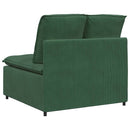 modulopbygget sofacentermodul med hynder 100 cm mørkegrøn
