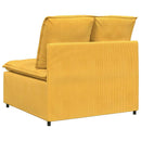 modulopbygget sofacentermodul med hynder 100 cm lysegul