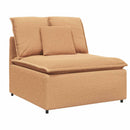 modulopbygget sofacentermodul med hynder 100 cm beige