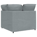 modulsofa hjørnemodul med hynder 100 cm lysegrå