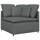 modulsofa hjørnemodul med hynder 100 cm mørkegrå