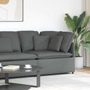 modulsofa hjørnemodul med hynder 100 cm mørkegrå