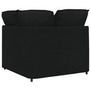modulsofa hjørnemodul med hynder 100 cm sort