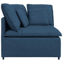 modulsofa hjørnemodul med hynder 100 cm blå