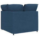 modulsofa hjørnemodul med hynder 100 cm blå