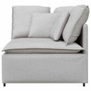 modulsofa hjørnemodul med hynder 100 cm skygrå