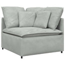 modulsofa hjørnemodul med hynder 100 cm lysegrå