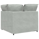 modulsofa hjørnemodul med hynder 100 cm lysegrå