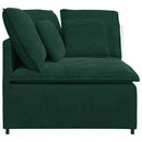 modulsofa hjørnemodul med hynder 100 cm mørkegrøn