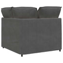 modulsofa hjørnemodul med hynder 100 cm mørkegrå