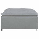 modulær sofa fodskammel lysegrå 100x100x48 cm