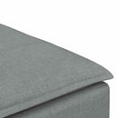 modulær sofa fodskammel lysegrå 100x100x48 cm