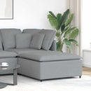 modulær sofa fodskammel lysegrå 100x100x48 cm