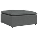 modulær sofa fodskammel modul mørkegrå 100x100x48 cm