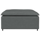 modulær sofa fodskammel modul mørkegrå 100x100x48 cm