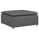 modulær sofa fodskammel modul mørkegrå 100x100x48 cm