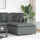 modulær sofa fodskammel modul mørkegrå 100x100x48 cm