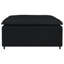 modulær sofa fodskammel modul sort 100x100x48 cm