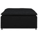 modulær sofa fodskammel modul sort 100x100x48 cm