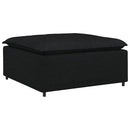 modulær sofa fodskammel modul sort 100x100x48 cm