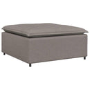 modulær sofa fodskammel taupe 100x100x48 cm