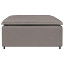 modulær sofa fodskammel taupe 100x100x48 cm