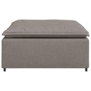modulær sofa fodskammel taupe 100x100x48 cm