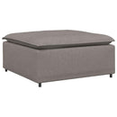 modulær sofa fodskammel taupe 100x100x48 cm
