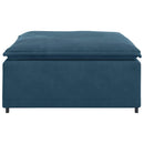 modulær sofa fodskammel modul 100x100x48 cm blå