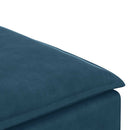 modulær sofa fodskammel modul 100x100x48 cm blå
