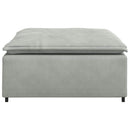 modulær sofa fodskammel modul 100x100x48 cm lysegrå
