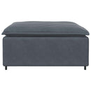 modulær sofa fodskammel modul 100x100x48 cm mørkegrå