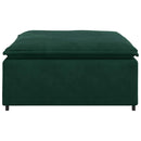 modulær sofa fodskammel modul 100x100x48 cm mørkegrøn