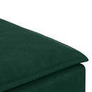 modulær sofa fodskammel modul 100x100x48 cm mørkegrøn