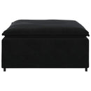 modulær sofa fodskammel modul 100x100x48 cm sort