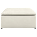 modulær sofa fodskammel modul 100x100x48 cm cremefarvet