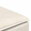 modulær sofa fodskammel modul 100x100x48 cm cremefarvet