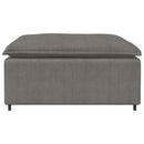 modulær sofa fodskammel modul 100x100x48 cm lysegrå