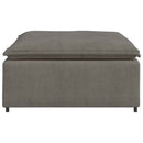 modulær sofa fodskammel modul 100x100x48 cm lysegrå