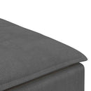 modulær sofa fodskammel modul 100x100x48 cm mørkegrå
