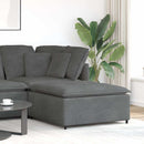modulær sofa fodskammel modul 100x100x48 cm mørkegrå