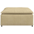 modulær sofa fodskammel modul 100x100x48 cm grågrøn