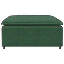modulær sofa fodskammel modul 100x100x48 cm mørkegrøn