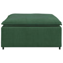 modulær sofa fodskammel modul 100x100x48 cm mørkegrøn