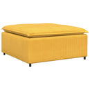 modulær sofa fodskammel modul 100x100x48 cm lysegul
