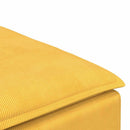 modulær sofa fodskammel modul 100x100x48 cm lysegul