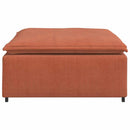modulær sofa fodskammel modul 100x100x48 cm rød orange